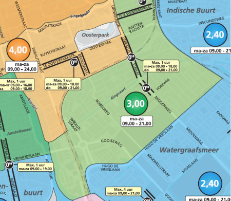 parkeren amsterdam oost