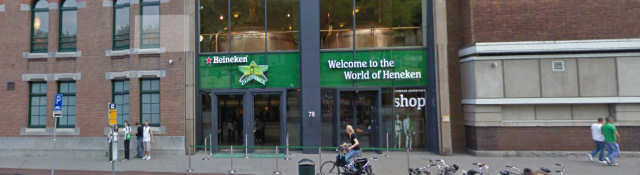 parkeren Heineken Experience amsterdam