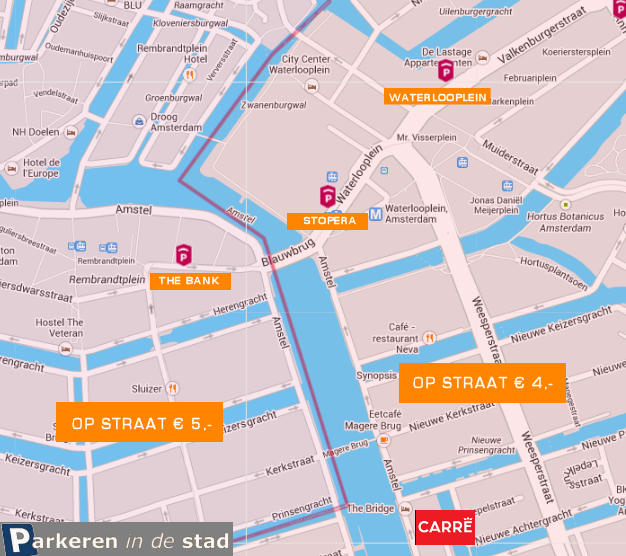 parkeren theater carre amsterdam